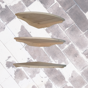 1/4 round Corner shelves